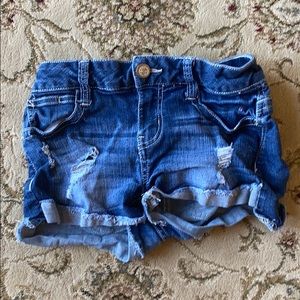 Dark blue jean shorts
